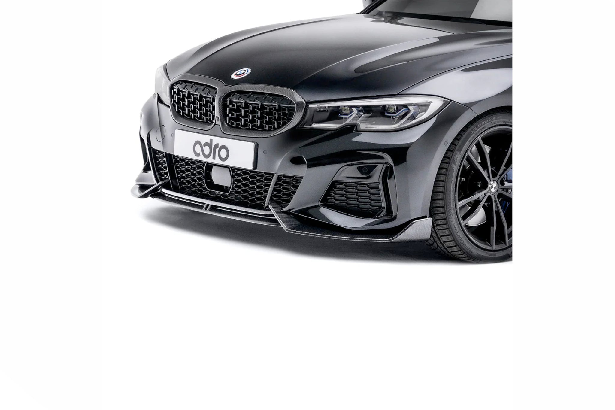 Adro Carbon Fibre Front Splitter - BMW 3 Series G20 | G21 M340i (Pre - LCI) (2018 - 2022) - Evolve Automotive